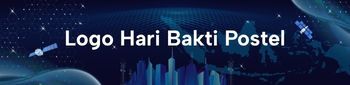 Banner `Logo Hari Bakti Postel`